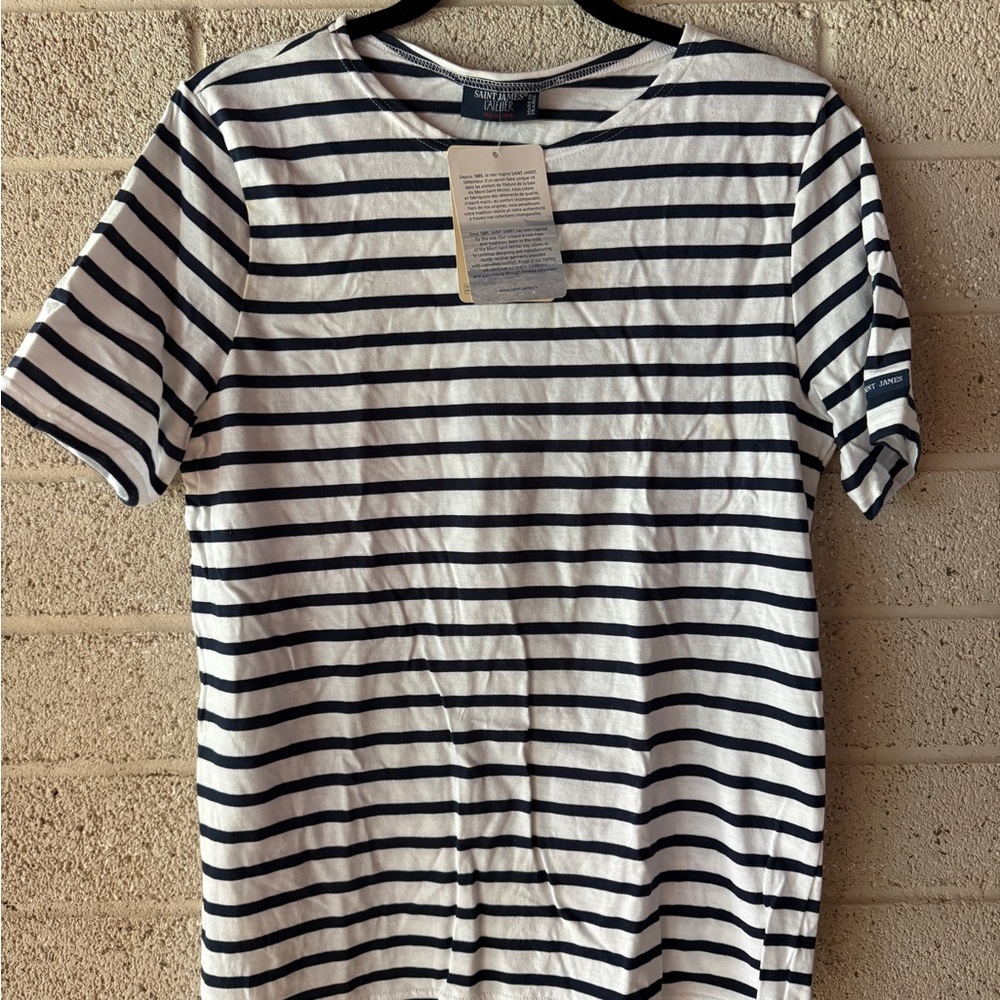 Saint James Levant Modern Stripe Tee Medium (unisex)